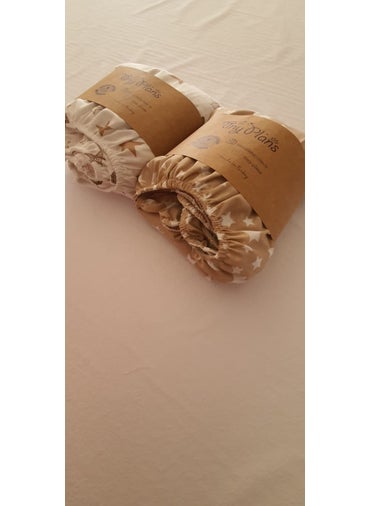 Tiny Plans Elastic Fitted Baby Sheet 2 Pack  - Image 1