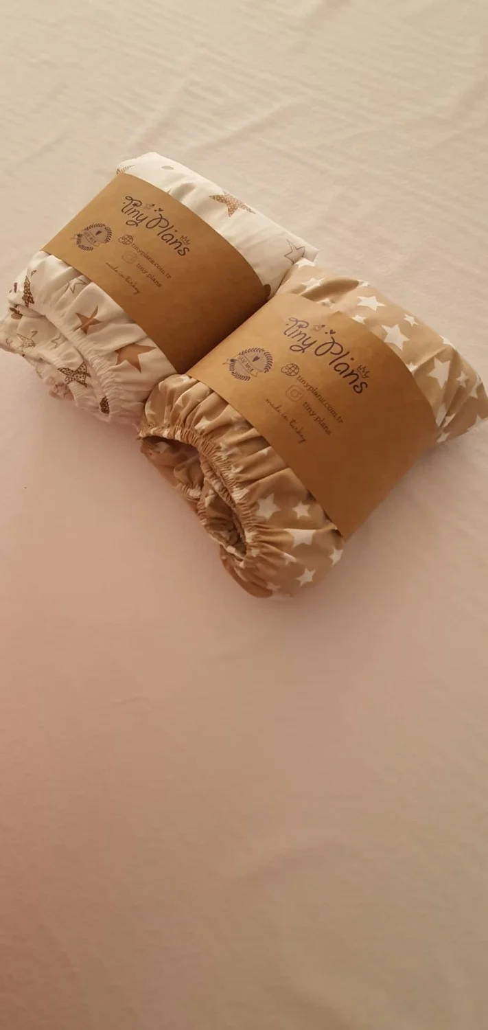 Tiny Plans Elastic Fitted Baby Sheet 2 Pack