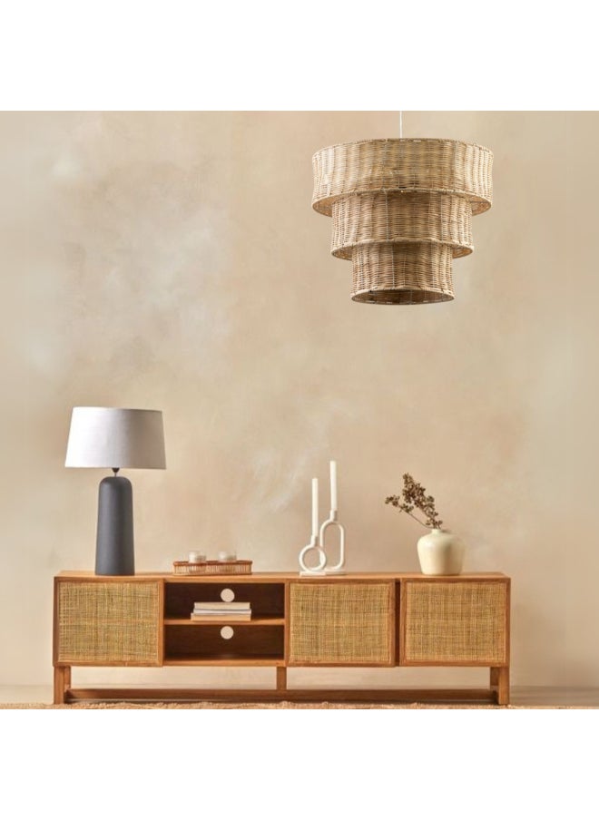 tbshomelamp Bamboo-Boho Celling Lighting Beige  40x35 cm  - Image 2