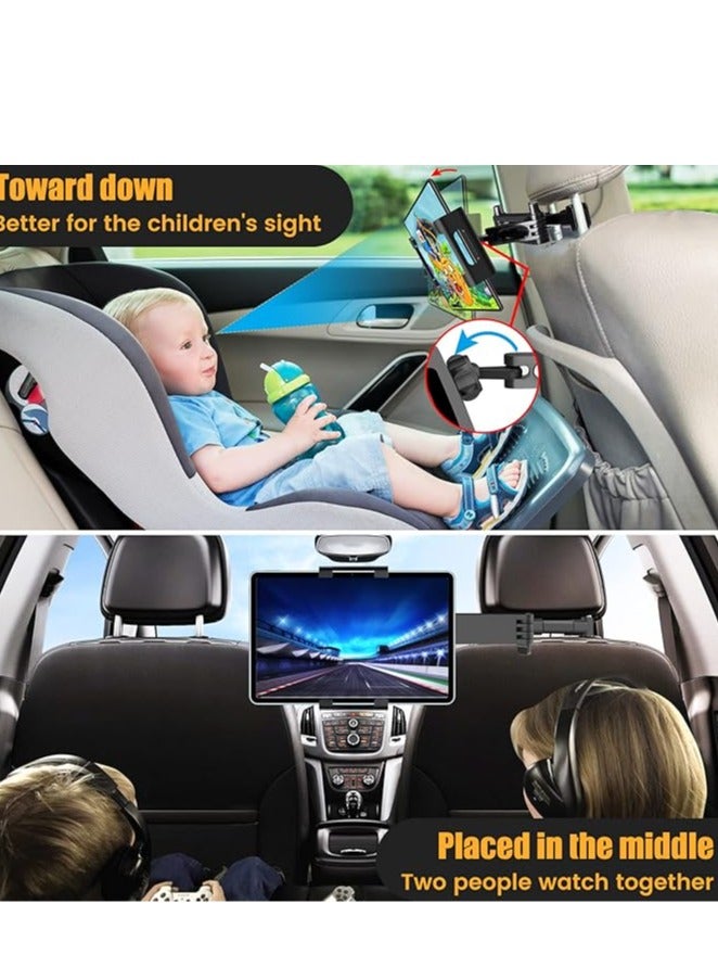 Tablet iPad Holder for Car Mount Headrest, Extendable Back Seat Universal iPad Holder Smartphone and Tablet with 4.7-12.9 Inch, Car Headrest Tablet Holder  - Image 2