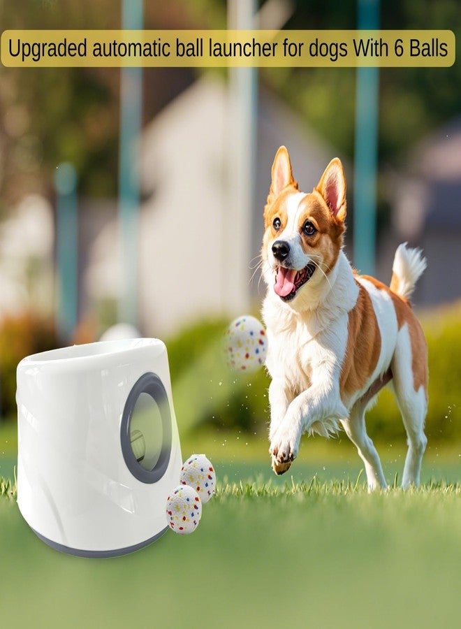 Mloowa Automatic Ball Launcher for Dogs ，The Upgraded Ball Thrower Adjustable Distance 20-45ft Including 6 PCS 2.3-inch Sized ETPU Balls, Interactive Dog Toys Suitable for Small to Medium Sized Dogs - Image 5