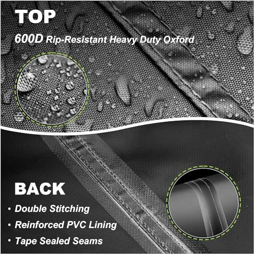 YHINGG Tractor Cover Waterproof Compatible with Kubota,John Deere,Mahindra, Bobcat,Compact Utility Tractor Cowling Cover Heavy Duty Tractor Accessories - Image 4