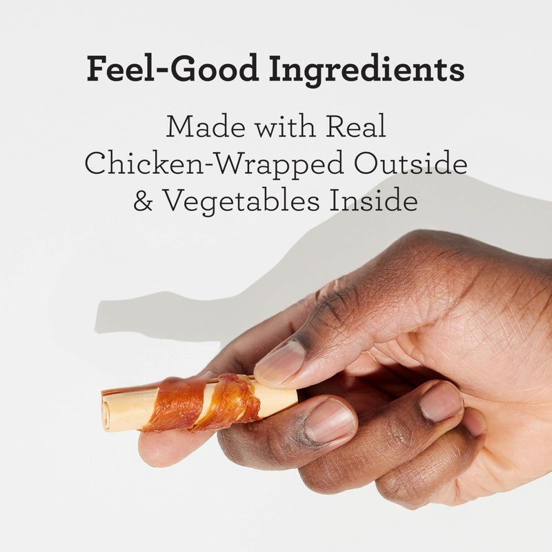 DreamBone Mini Sticks Wrapped With Real Chicken, Rawhide Free Dog Chew Sticks, 15 Count - Image 2