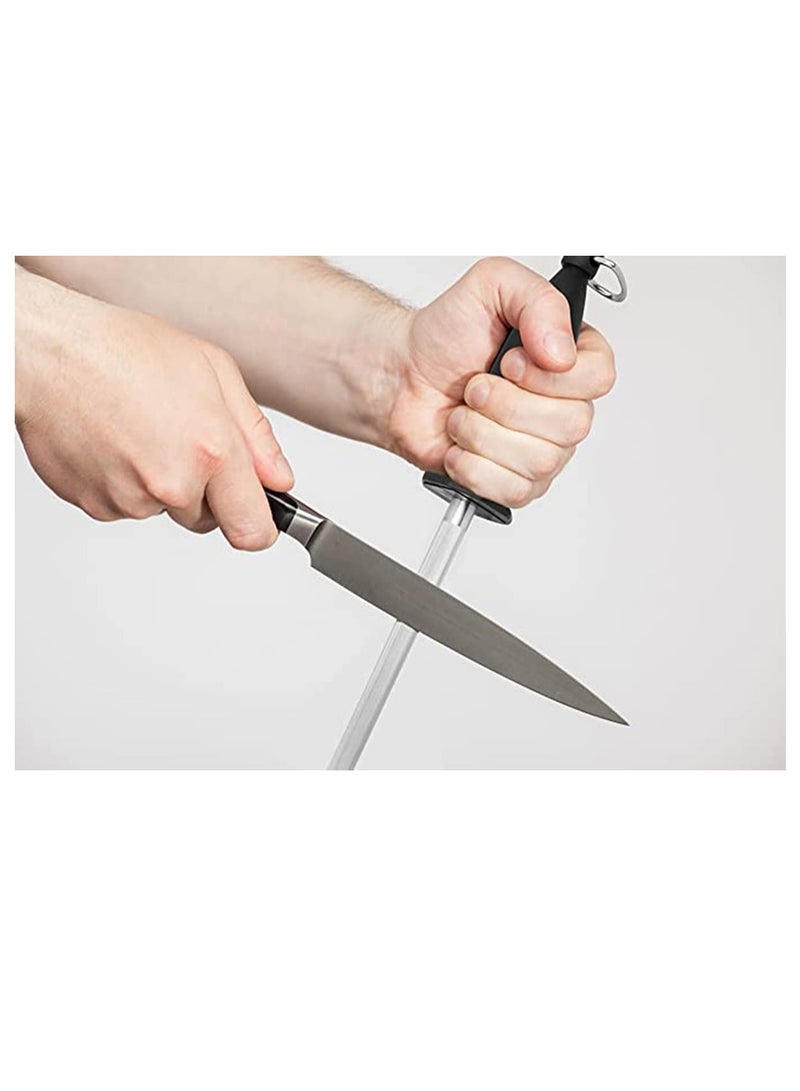 SOLARAE 10 Inches Honing Steel Knife Sharpening Steel Sharpening Rod - Image 3