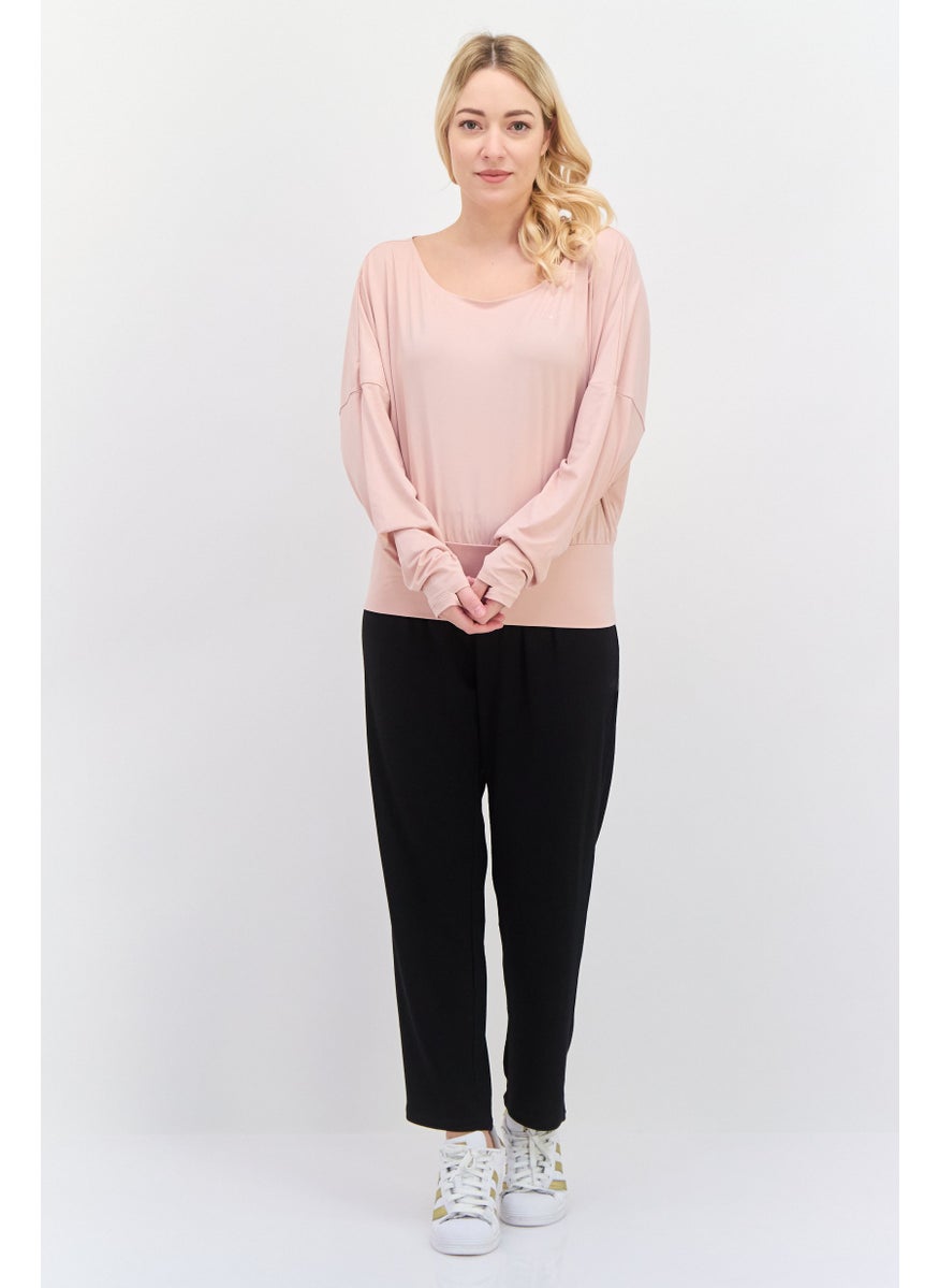 PUMA Women Sportwear Fit Long Sleeves Brand Logo Training Top, Peach  - Image 4