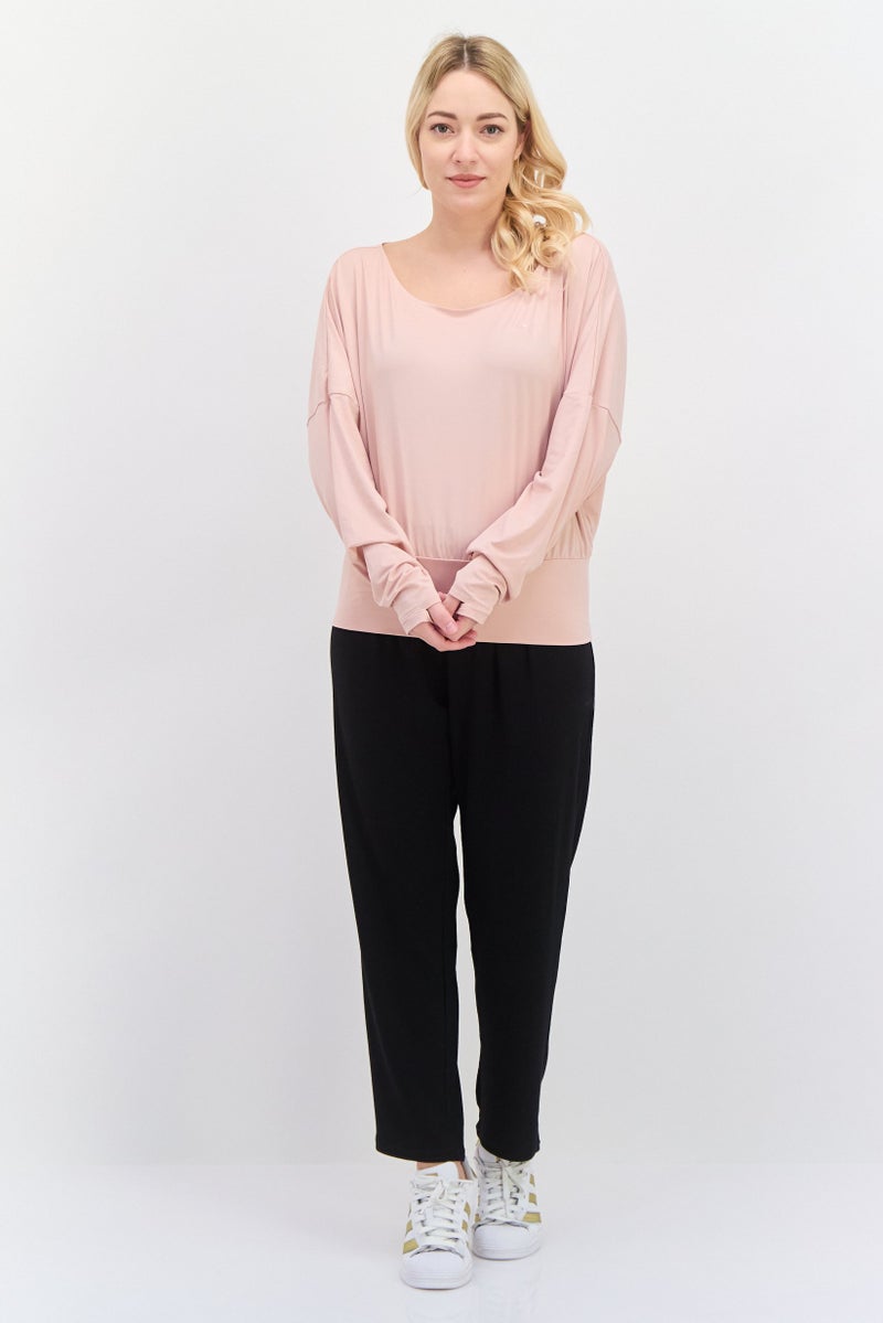 PUMA Women Sportswear Fit Long Sleeves Brand Logo Training Top, Peach - Image 4