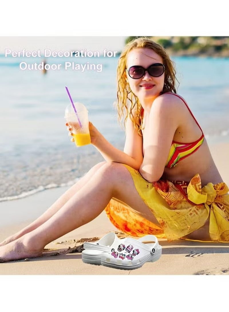 24-Piece Crocs Shoe Decoration Charms, Cartoon Hello Kitty Series Charms Shoes Charm for Crocs Hole Hole Shoe, for Kids Boys Girls Men Women Party Favor - Image 4