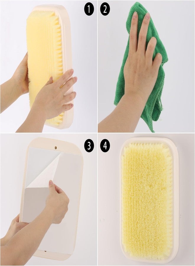 Tecbeauty Wall Mounted Back Scrubber for Shower, Large Exfoliating Bath Wash Pad, Hands-Free Bathing Scrub Brush for Men Women - Image 5