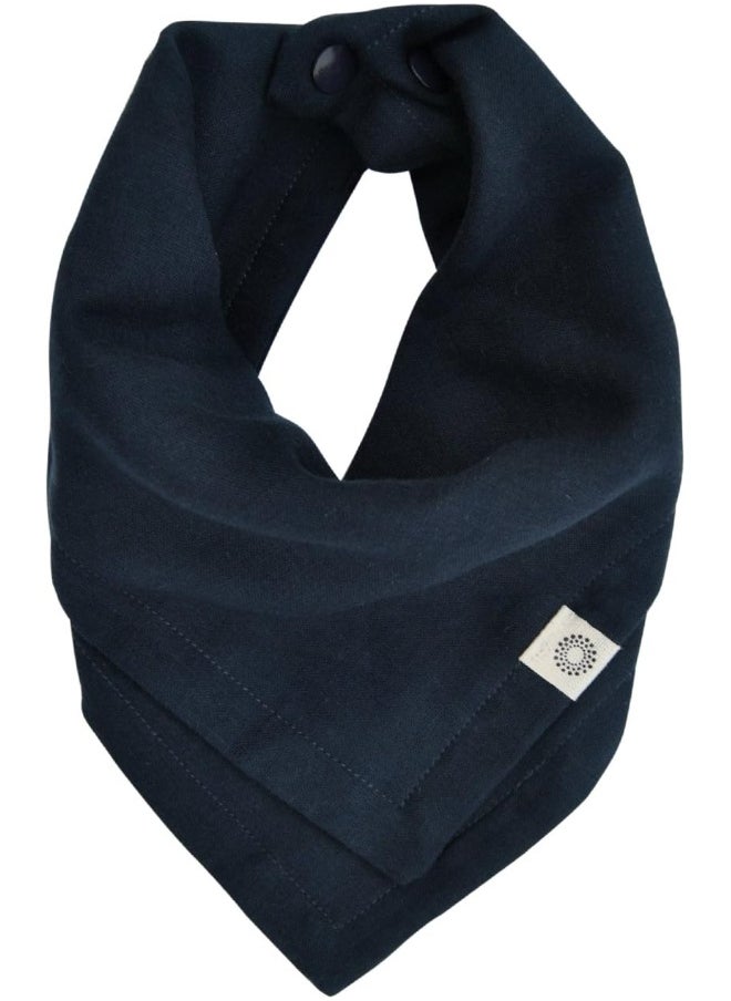 Kishu Baby Kishu Baby Indi Premium Organic Bandana Scarf Bib with Snaps - Luxuriously Soft 100% Cotton Muslin Solid Colour Bib - Multiuse  - Image 1
