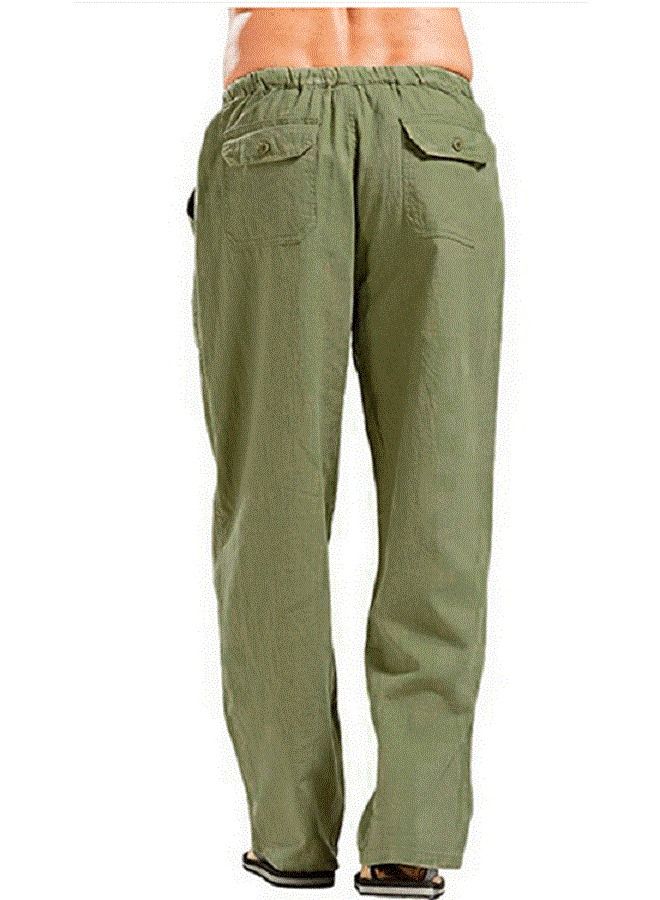 Loquat Men's Large Flax Wide Leg Pant  - Image 2