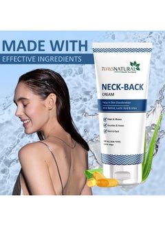 7 Days Neck Cream For Acanthosis Nigricans | For Dark Body Parts Like Neck, Ankles, Knuckles, Armpits, Thighs, Elbows| Exfoliant 100Gm  - Image 4
