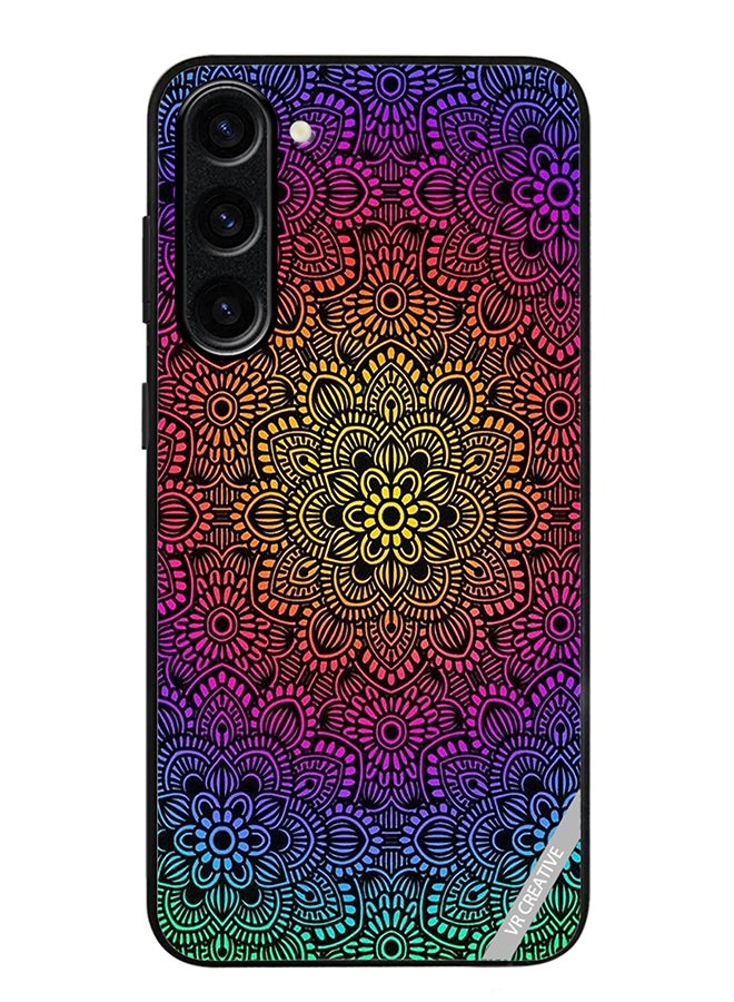 VR CREATIVE Protective Case Cover For Samsung Galaxy S24 Mandala Design Multicolour - Image 1