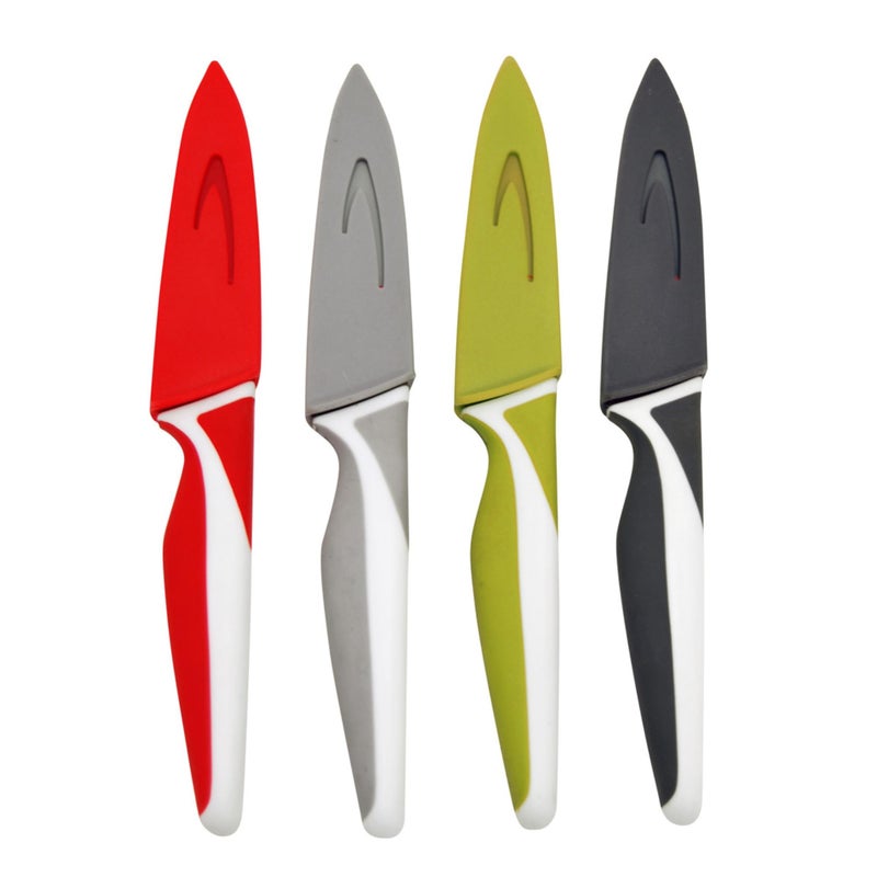 Starfrit Gourmet - Set of 4 Paring Knives with Protective Covers - Stainless Steel Blade - Image 5