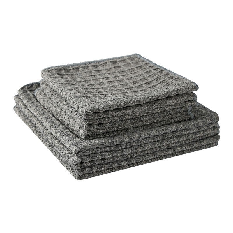Generic Waffle Weave Kitchen Towels Quick-Dry Gray overlock (40*40) 