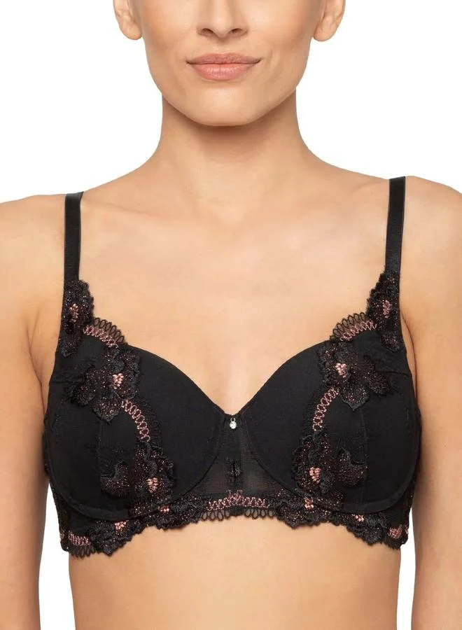 ترايامف Triumph Women's Polyester Wire Free Casual Padded Bra (110I612_Black_36B)
