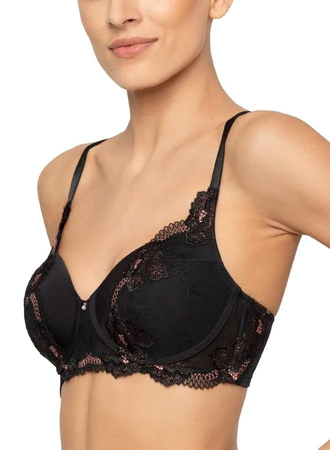 ترايامف Triumph Women's Polyester Wire Free Casual Padded Bra (110I612_Black_36B)