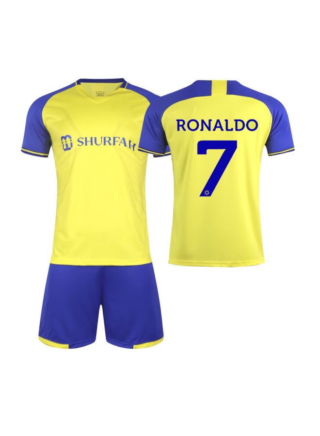 2223 Saudi Arabia Riyadh Victory Team Ronaldo Jersey No.7 Football Clothes Children's Football Team Clothes Printing