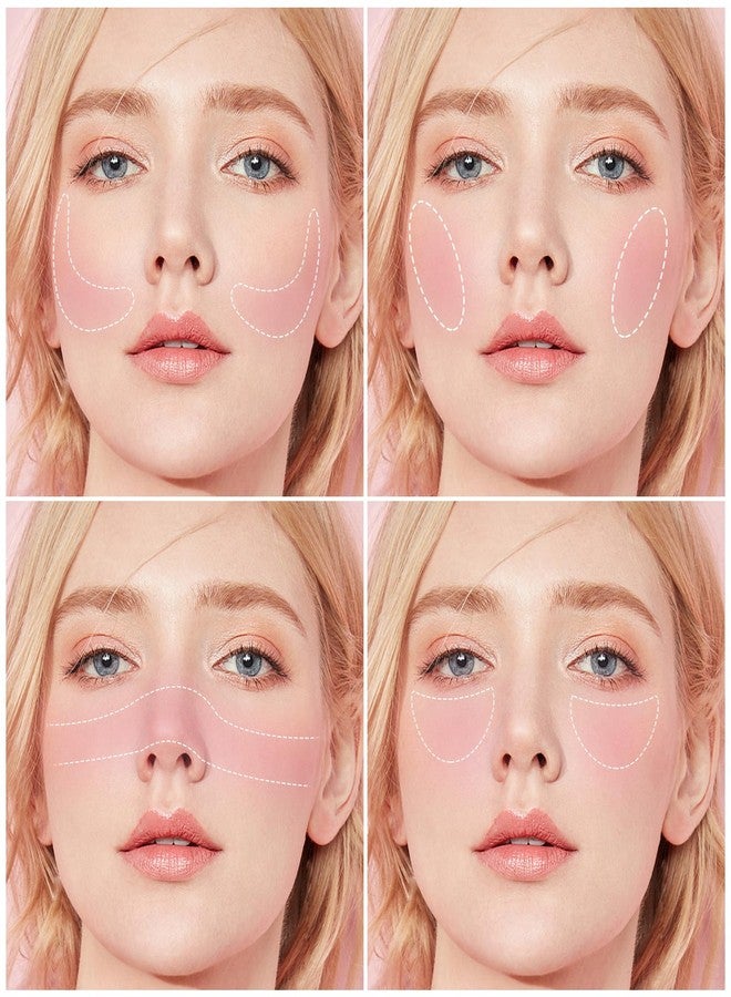 Boobeen Blush Powder Face Makeup, Highly Pigmented Single Color Face Blush for Cheeks, Shape, Contour & Highlight Face to Create a Natural Matte Finish, Blendable - Image 5