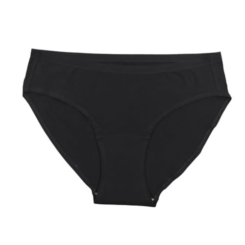 Pristine Life | Incontinence Panties | Wash & Reusable | Absorbs 25ml Of Leaks | Anti Bacterial, Hygienic & Leakproof | Comfy Cotton | Pack Of 1 | Black | XXL - Image 1