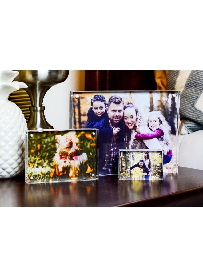 Isaac Jacobs Isaac Jacobs Super Thick Acrylic Magnetic Block Frame 4x6 Inches  - Image 2