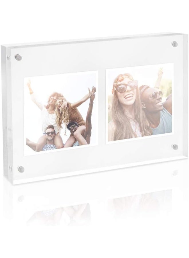 Isaac Jacobs Isaac Jacobs Super Thick Acrylic Magnetic Block Frame 4x6 Inches  - Image 3