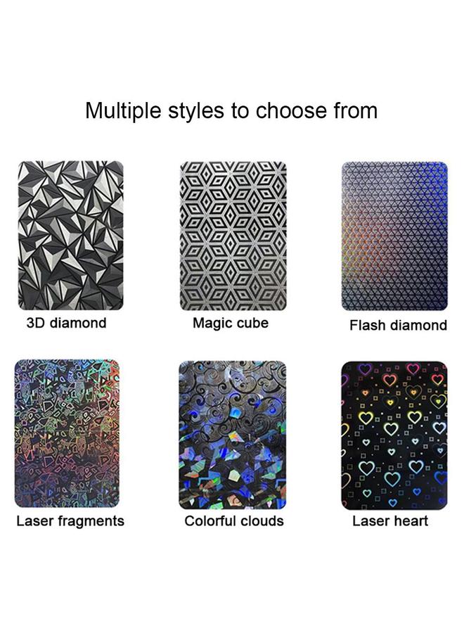 S-TOP Case For iPhone 13 Pro Max Colorful Transparent Sticker Phone Back Film with Side Film - Image 5