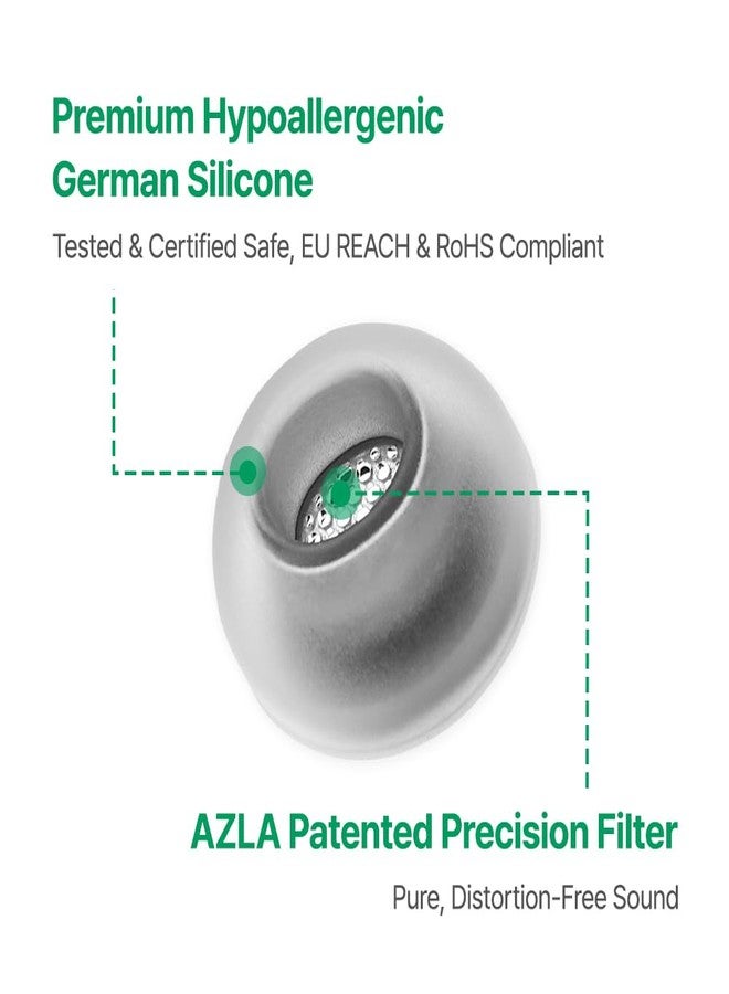 AZLA SednaEarfit MAX for Galaxy Buds 3 Pro - Galaxy Buds Pro 3 Ear Tips - Premium Silicone Earbud Tips for Samsung Galaxy Buds 3 Pro -SMAPP-Certified- Noise Cancellation (Phantom Black, S) - Image 3