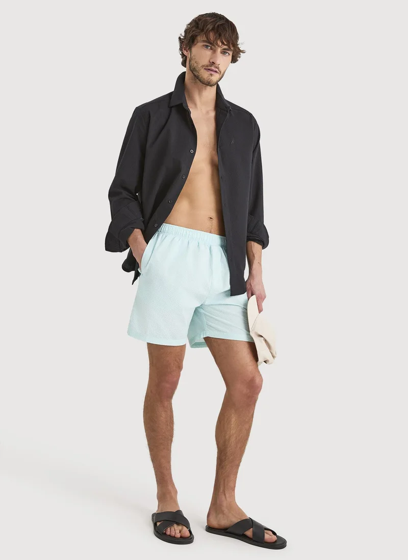 Nautica  Men Regular Fit Swim Shorts for Beach and Pool Wear-Aqua for Men | Best Price UAE