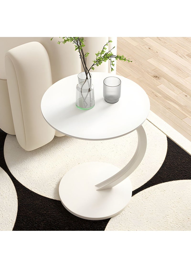 DubaiGallery طاولة قهوة مستديرة قوية ضيقة لطاولة جانبية للأريكة وطاولات نهاية لغرفة المعيشة وغرفة النوم - Image 4