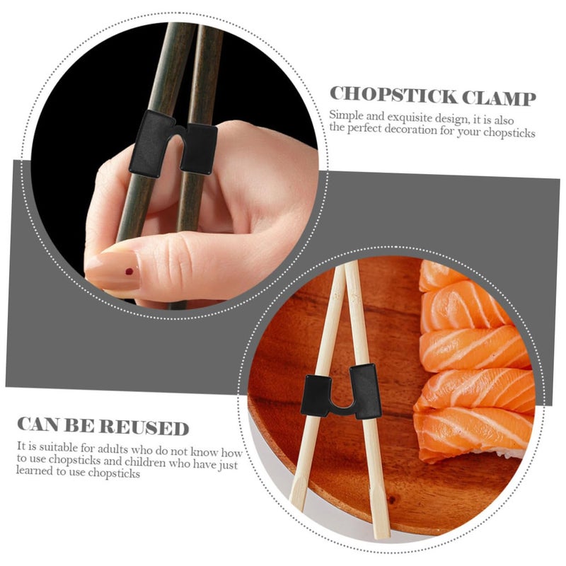 Reusable Chopstick Helpers 10Pcs Lightweight Clip Aids For Adults Beginners Home Restaurant Use - Image 3