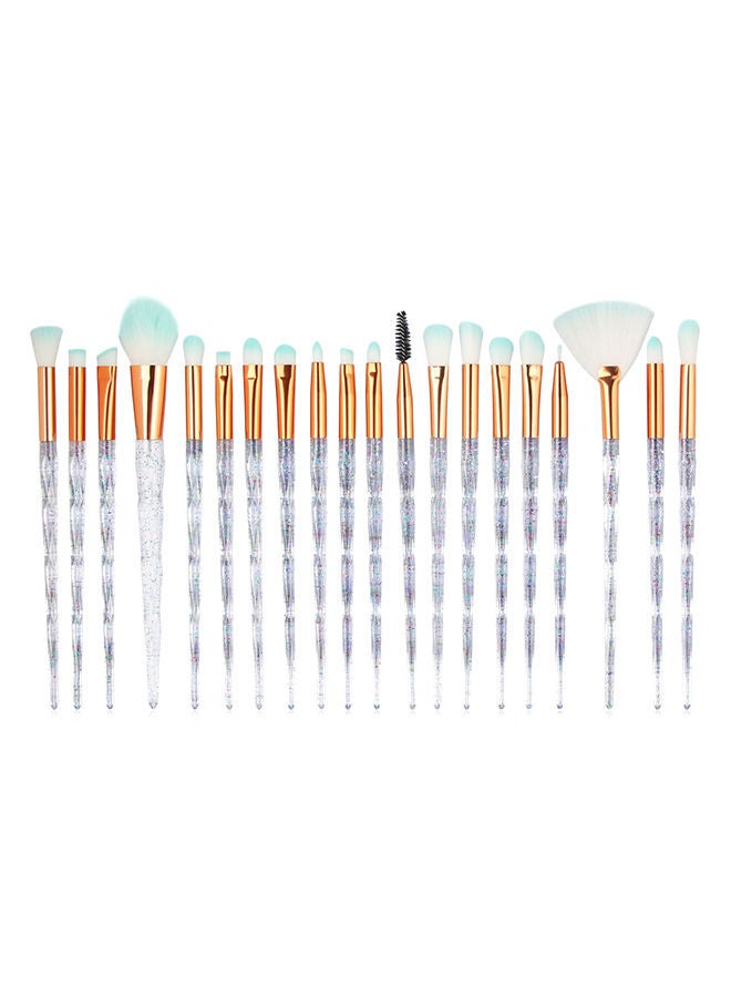 NIBEMINENT 20-Piece Professional Makeup Brush Set Multicolour - Image 1