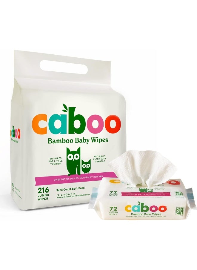 CABOO - Caboo Tree-Free Bamboo Baby Wipes, Eco-Friendly Naturally Derived Baby Wipes for Sensitive Skin - Image 1