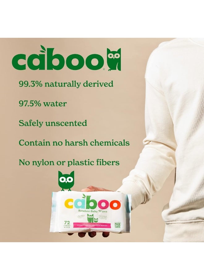 CABOO - Caboo Tree-Free Bamboo Baby Wipes, Eco-Friendly Naturally Derived Baby Wipes for Sensitive Skin - Image 1