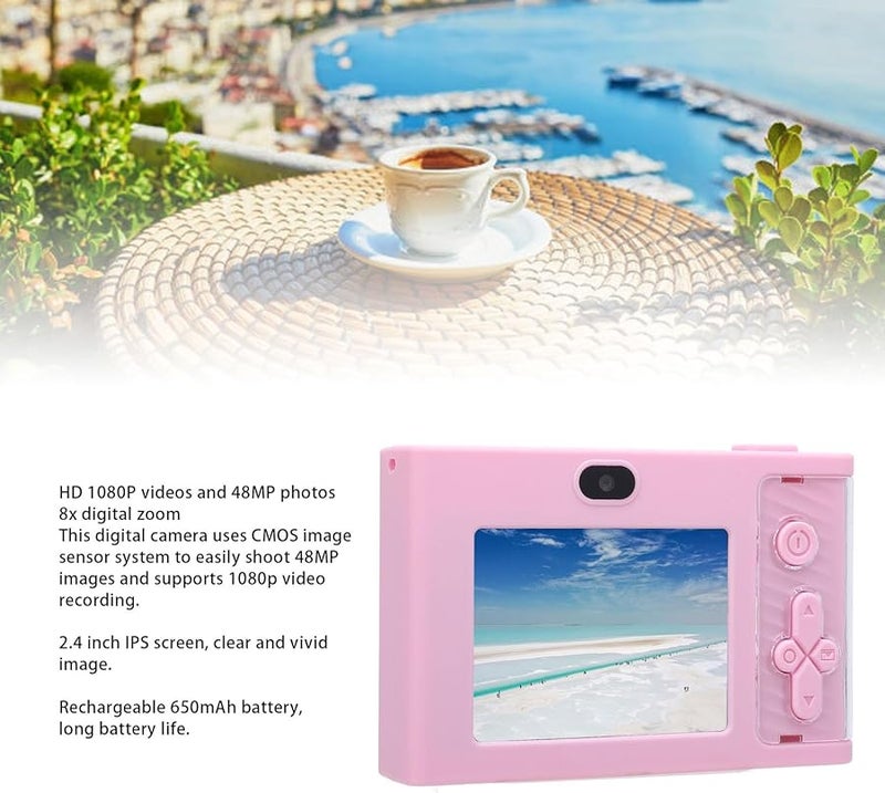 Type 1 Digital Camera Compact 8X Zoom 2 4 Inch IPS Screen 1080P Video Anti Shake Portable Travel Vlogging - Image 4