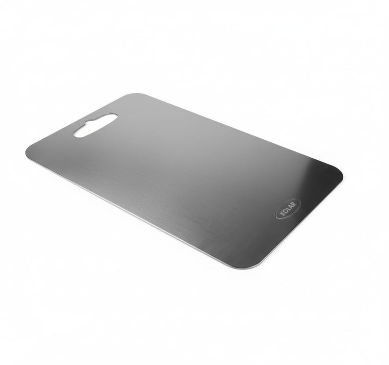 Kolar Large Stainless Steel Cutting Board – 36 x 25 cm Premium Heavy-Duty Metal Chopping Board for Kitchen, Big Size Pad for Vegetables, Fruits & Meat - Image 1
