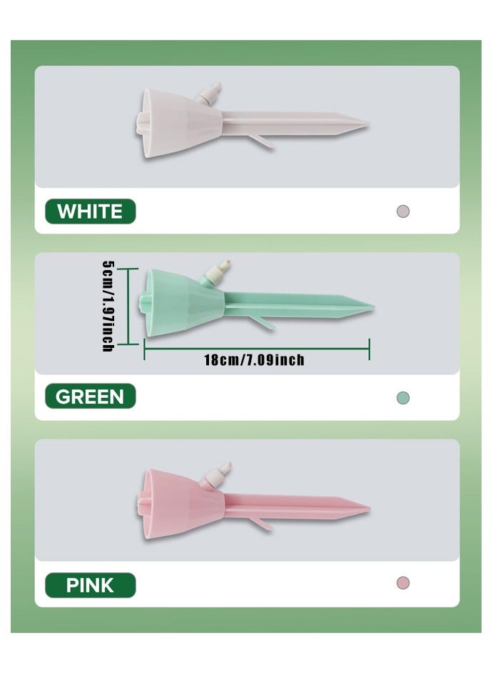 مجموعة من 3 مسامير ري ذاتية للنباتات، أجهزة ري أوتوماتيكية للنباتات الداخلية والخارجية مع مفتاح صمام تحكم قابل للتعديل - Image 2