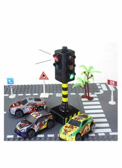 SYOSI Traffic Light Toy, Mini Traffic Signal Light Model Toy Child Educational Toy, Pack of 2  - Image 2