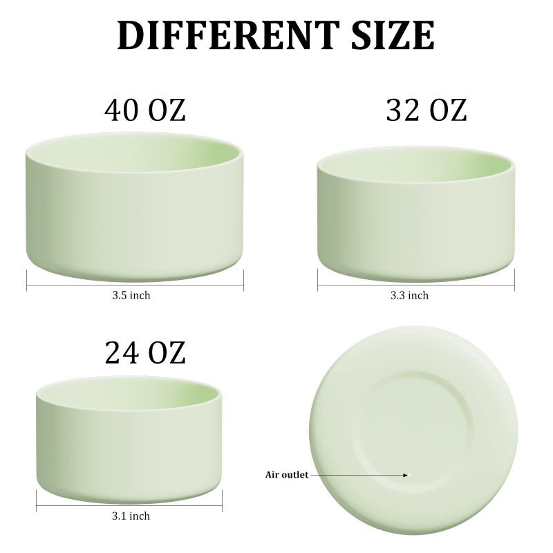 Affute Silicone Boot for Owala Water Bottle 24 oz, Anti-Slip Protective Sleeve for FreeSip/Twist/Flip Water Bottles, BPA Free, Bottom Bumper Cover Protects Water Bottles from Scratches(Iced Breeze) - Image 3