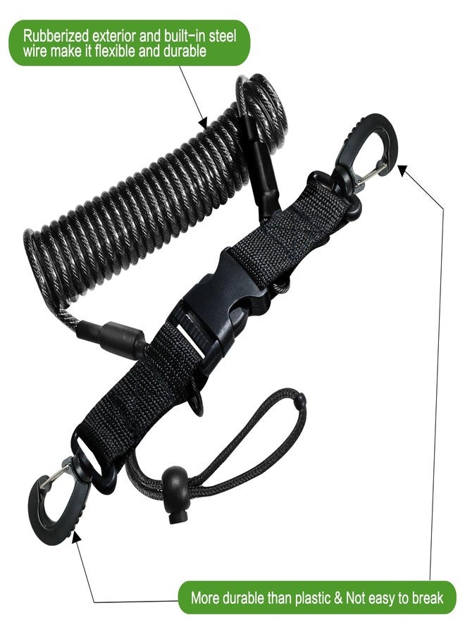 YEESOOM Fish Stringer Clip Large, Fishing Stringer Carry Multiple Large Fish, Quick Release 78”Steel Core Lanyard, Designed for Spearfishing, Kayak Fishing & Scuba Diving, Stainless - Image 4