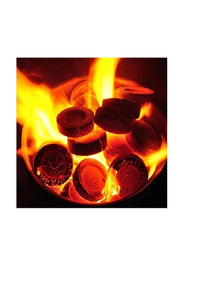 Golden X torbo | 80-Pieces Golden Torch Insence round Tab charcoal burn quickly  - Image 4