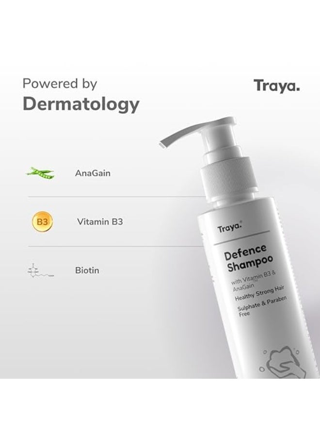 Traya Hair Growth Kit | Contains Hair Ras + Hair Vitamins + Recap Serum + Defence Shampoo with Biotin, Vitamin B3, Bhringraj, Ashwagandha, Redensyl, & Procapil | Strong and Healthy - Image 3