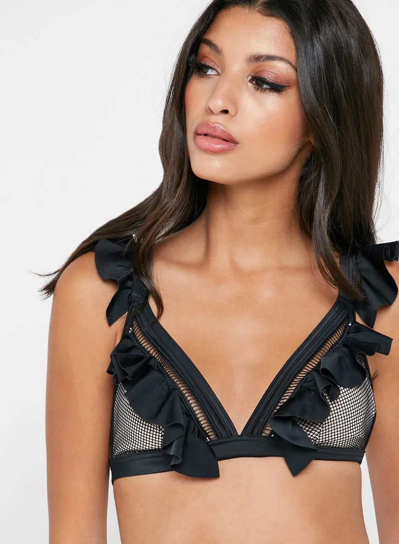 Wolf & Whistle Frill Bikini Top