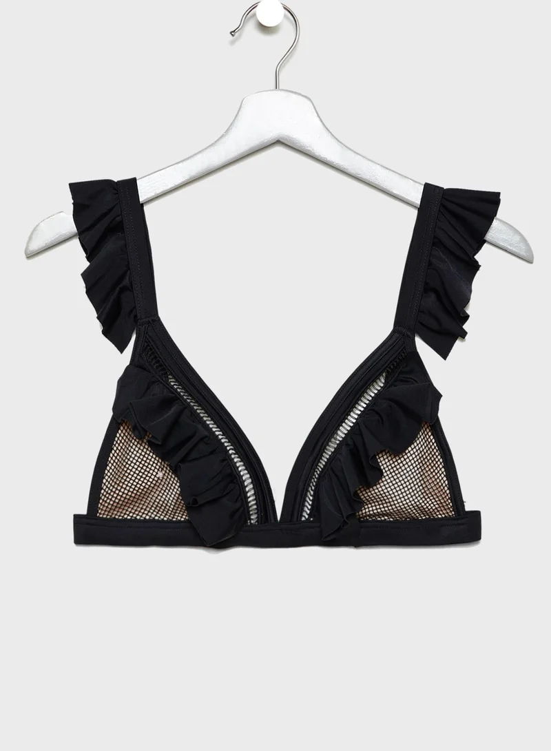 Wolf & Whistle Frill Bikini Top