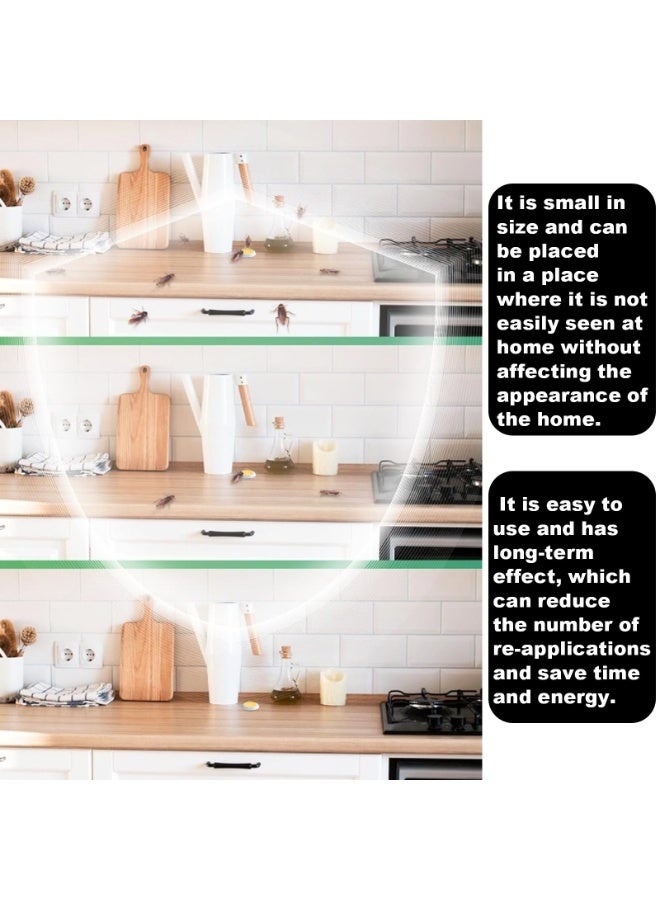 MOONSPRY Cockroach Killer Bait Station 8 Pieces 48H Fast Elimination of Nests Child-Safe Odorless for Home/Office/Hotel/Warehouse - Image 4
