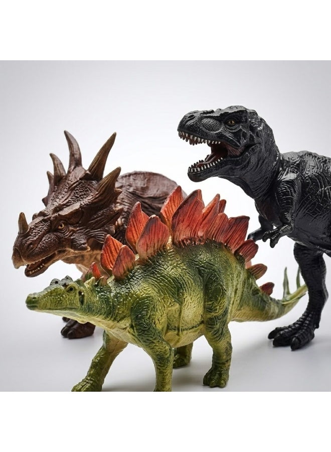 Lukadah 8 Pcs Kids Dinosaur Toys Set, Realistic Plastic Dinosaur Figures for Boys & Girls, Educational Animal Playset with T. rex, Triceratops, Stegosaurus, Brachiosaurus, Learning Toy for Toddlers, Birthday Gift, Imaginative Play Toy Set - Image 4