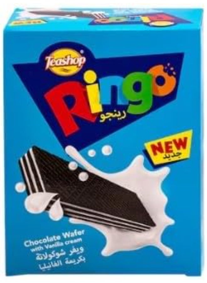 Teashop Ringo Chocolate & Vanilla Wafer – Pack of 12 | Crispy Cream-Filled Wafers with Rich Chocolate & Smooth Vanilla - Image 4