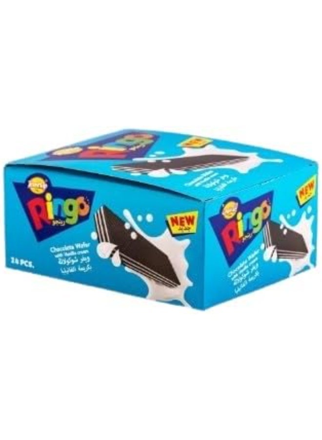 Teashop Ringo Chocolate & Vanilla Wafer – Pack of 12 | Crispy Cream-Filled Wafers with Rich Chocolate & Smooth Vanilla - Image 2