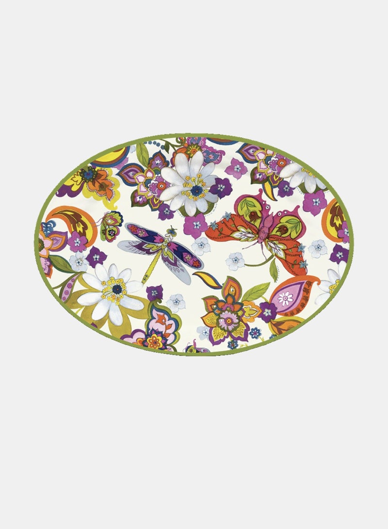 Baci milano Oval Melamine Serving Plate 50x35 cm Amazzonia Baci Milano - Image 1