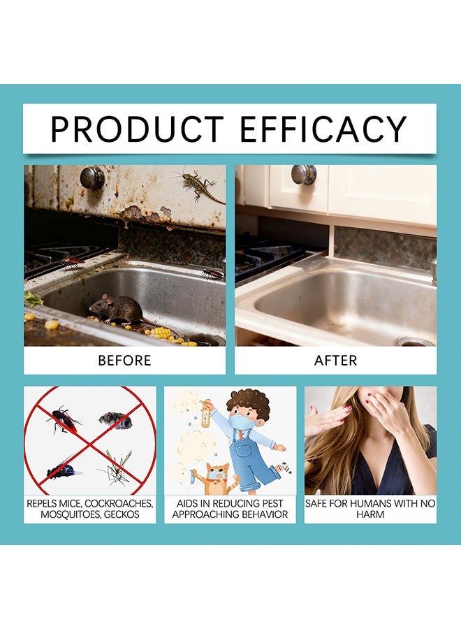 MOONSPRY Rats Repellent Spray, Rodent Repellent, 100% Natural Repel Mice, Outdoor Garden Mint Scented Rat Repellent Spray, Use To Prevent, Catch And Repel Rats, Eco-Friendly Mouse Repellent Spray Natural Non-Toxic 120ml - Image 5