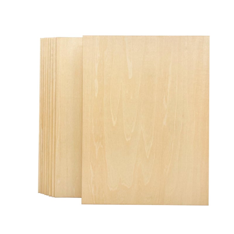 9 Pack 116 X 9 X 12 Inch Thin Basswood Plywood Sheets for Crafts
